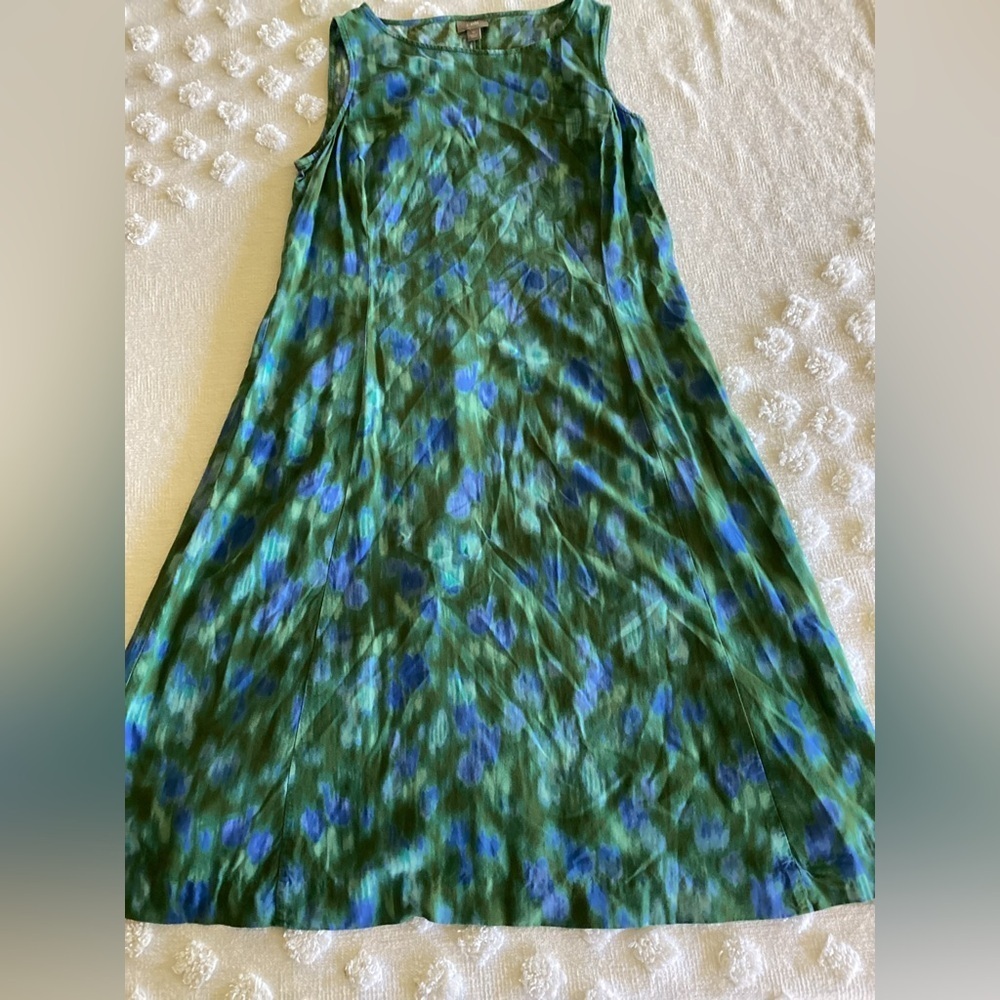 J.Jill Blue/Green side zip dress-SZ 10
GK